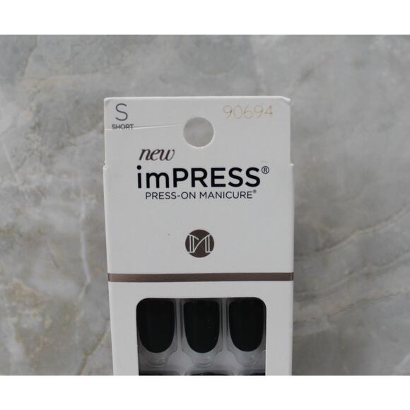 ImPRESS Press On Manicure Desing Short Fake Nails Time Lapse New - Picture 3 of 6